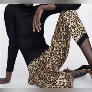 NWT, Zara cheetah jogger pants, size medium